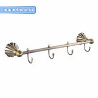 Вешалка 4 крючка прямая под Бронзу MAGNUS (95205)